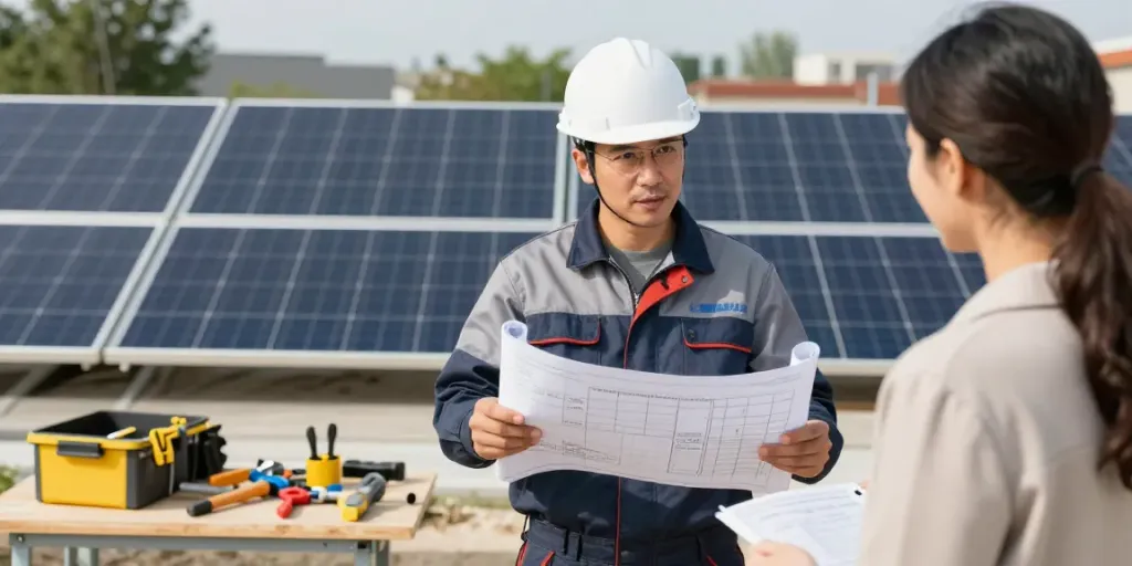 Stromspeicher für Photovoltaikanlagen in einer professionellen Installation durch einen vertrauten Serviceanbieter.
